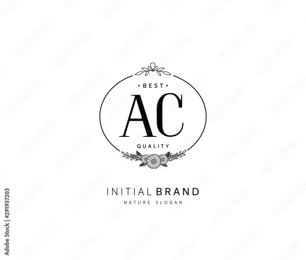 A C AC Beauty vector initial logo, handwriting logo of initial signature, wedding, fashion, jewerly, boutique, floral and botanical with creative template for any company or business. A C AC Beauty vector initial logo, handwriting logo of initial signature, wedding, fashion, jewerly, boutique, floral and botanical with creative template for any company or business.