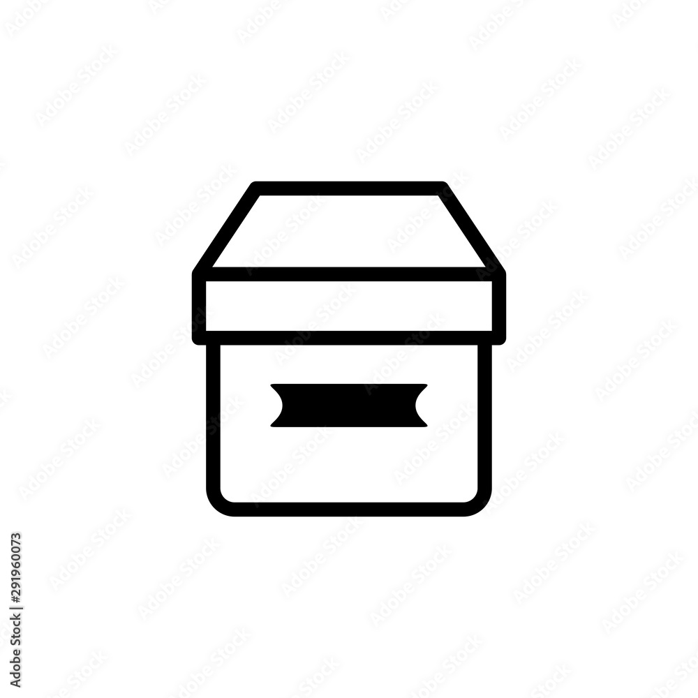 Box icon. Cargo delivery symbol Box icon. Cargo delivery symbol