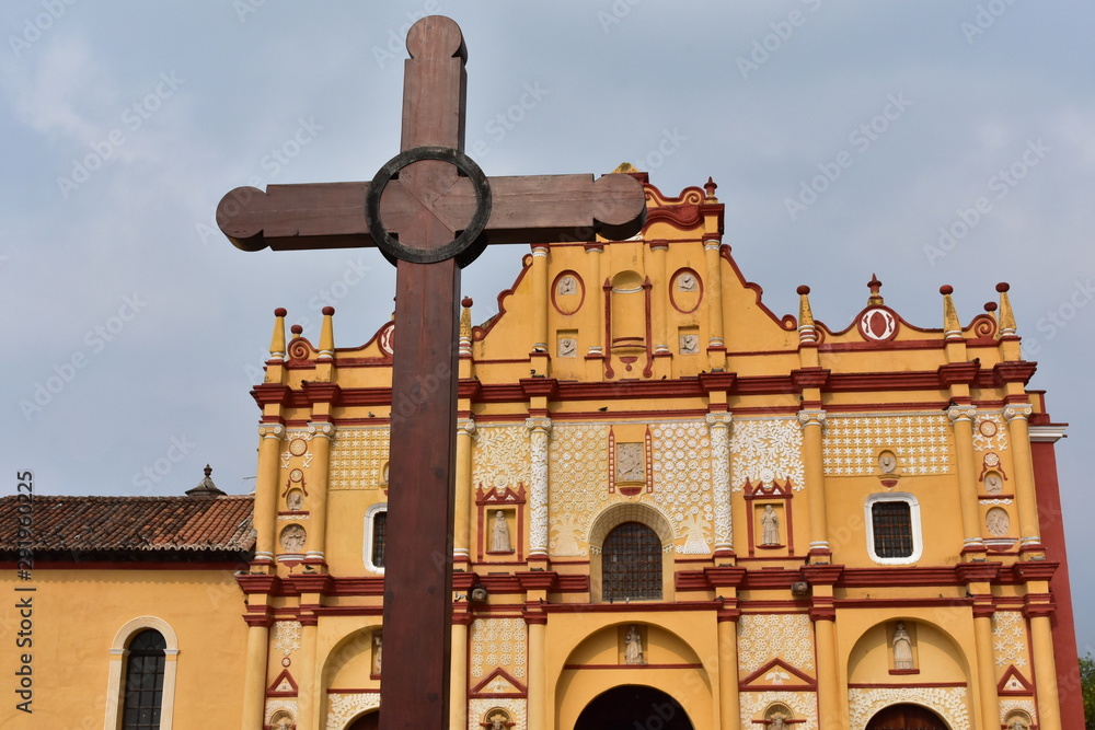 Fotografie cross and church