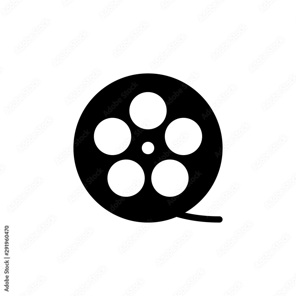 Film icon. Cinema isolated symbol