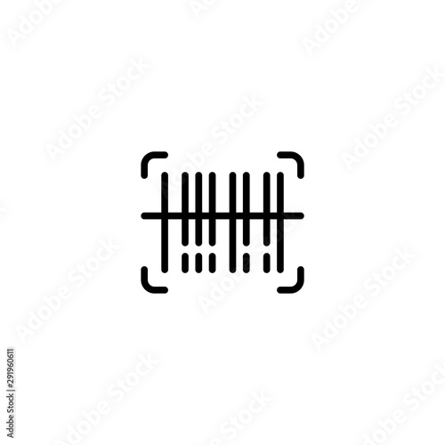 Bar code icon. QR code scan symbol