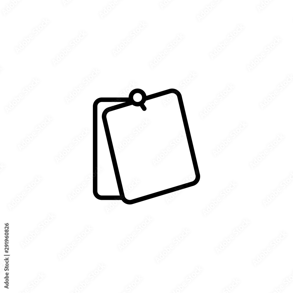 Note paper icon. Document symbol Note paper icon. Document symbol