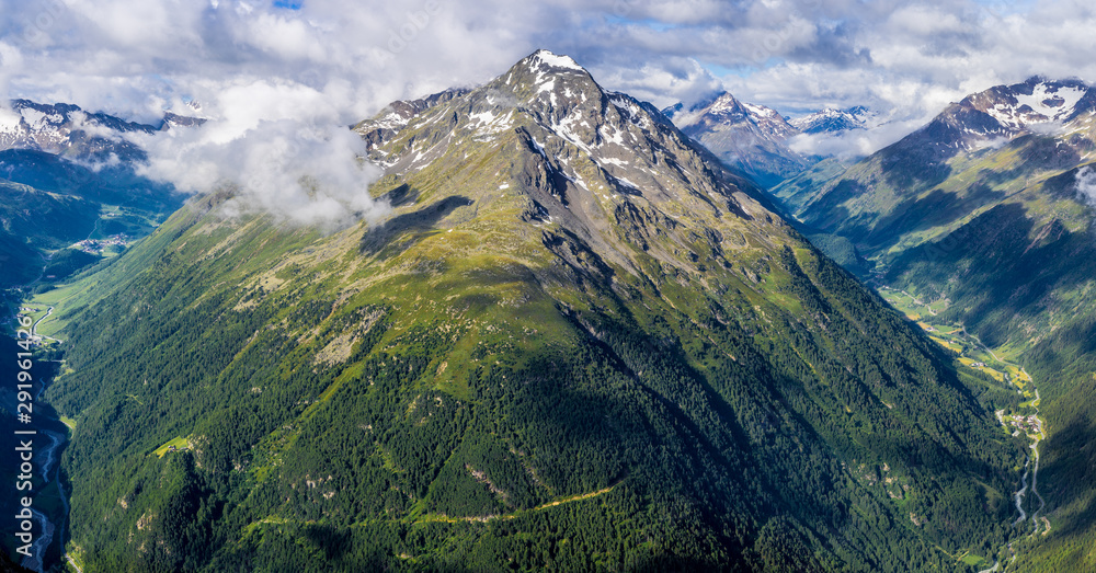 The famous mountain Nederkogel in Oetztal.