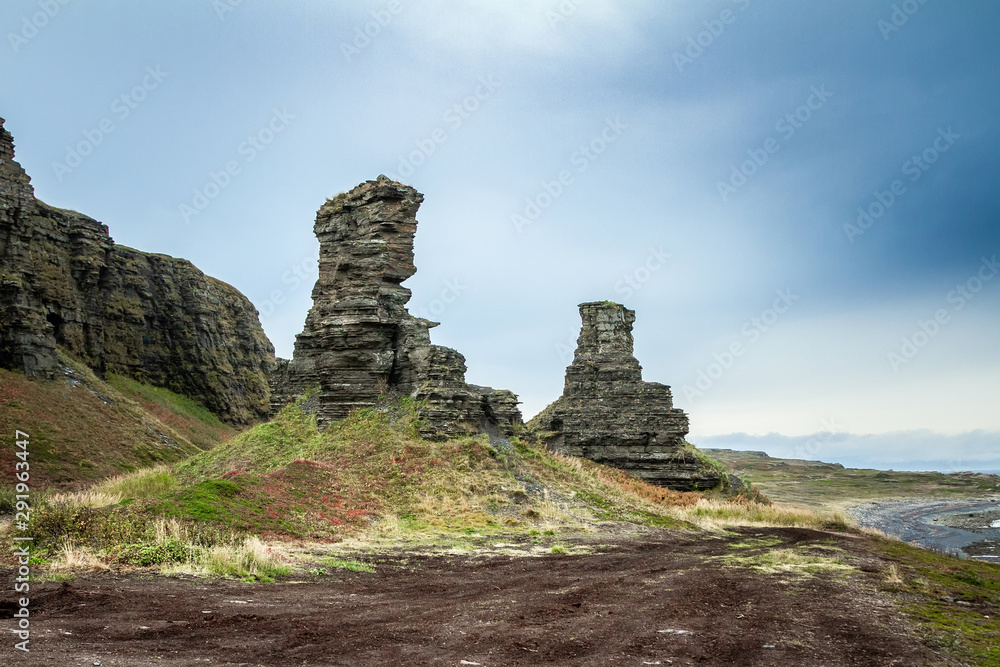 Dva Brata Rock. Sredniy Peninsula, Russia