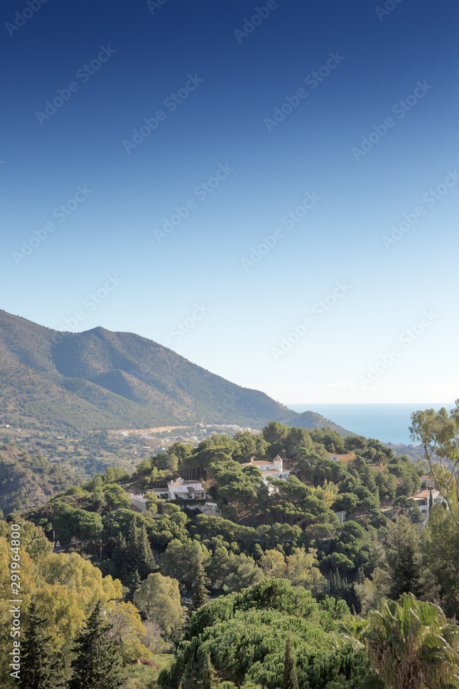 landscape image of mountain in spain