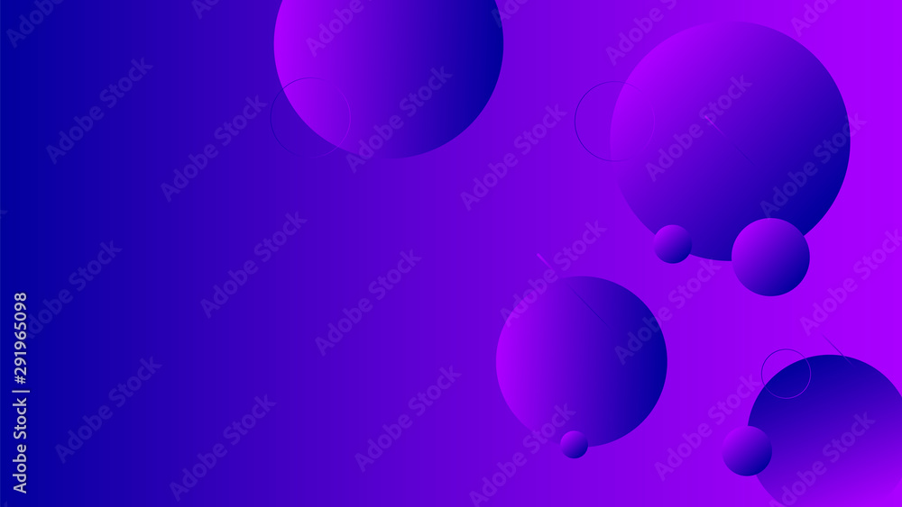 Abstract violet background design. Geometric circles and light effect Abstract violet background design. Geometric circles and light effect