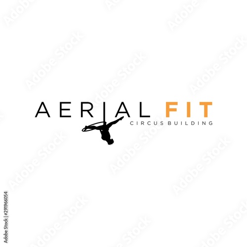 Minimalist design for air sports, circus and action shows.