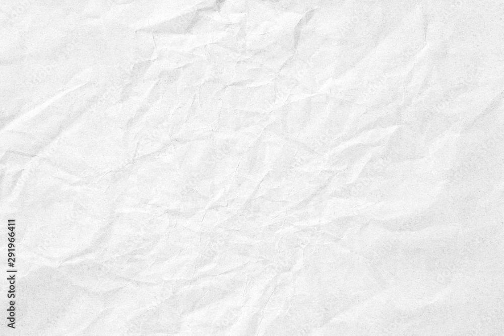 Obraz premium Crumpled white grey paper background texture