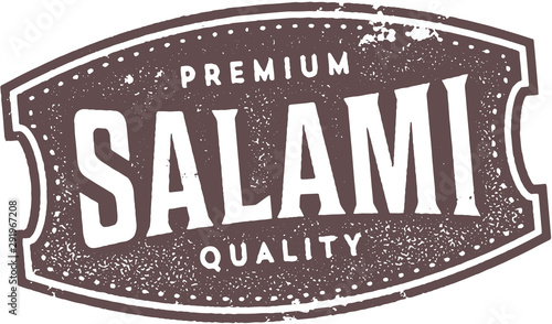 Vintage Style Salami Deli Sign