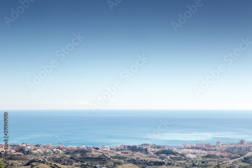high view point of the  Mediterranean sea © jayfish