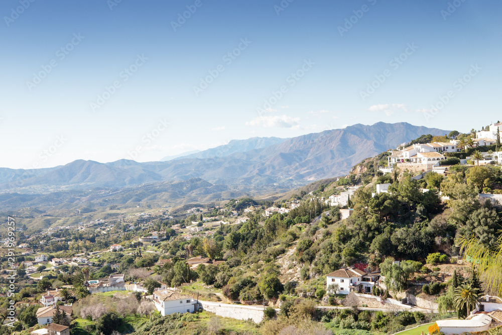 view point of the mountain mijas