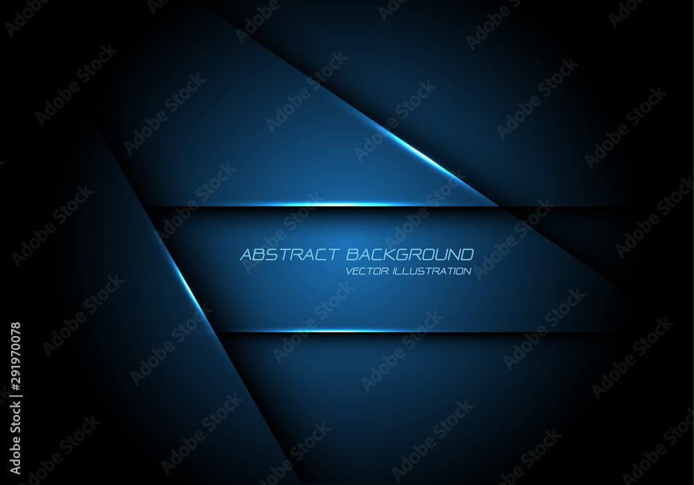 Abstract blue metallic overlap design modern futuristic technology background vector. Abstract blue metallic overlap design modern futuristic technology background vector.