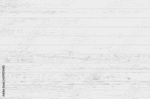 White wood plank texture vector background