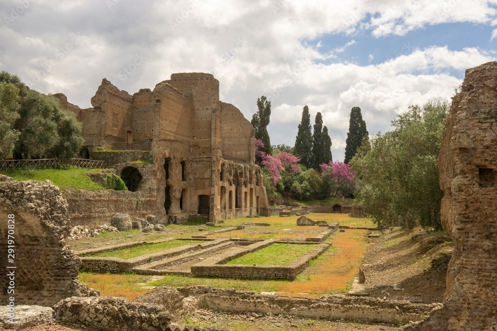 Tivoli - Villa Adriana in Rome - archaeological landmark in Italy 