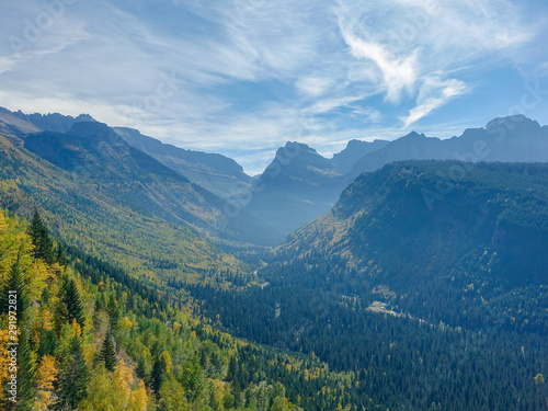 Panoramic of Glacier National Park