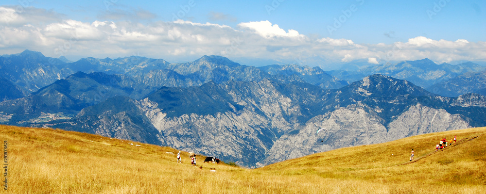 Berg Monte Baldo am Gardasee in Norditalien