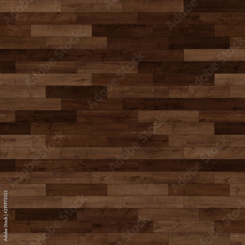 Seamless wood parquet texture linear deep brown