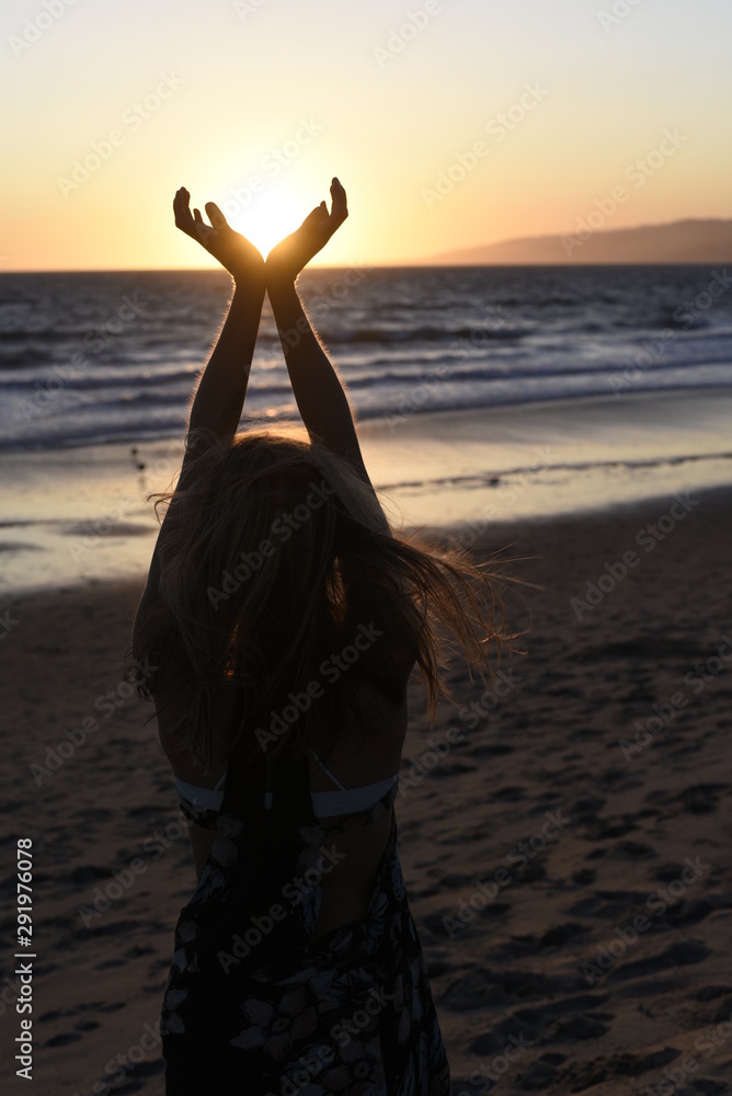 Fototapeta premium Sunset at beach