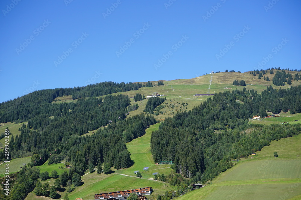 Fototapeta premium Saalbach Hinterglemm, Österreich