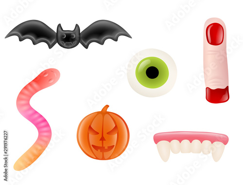 set halloween gummy candies