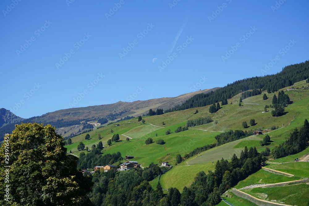 Obraz premium Saalbach Hinterglemm, Österreich