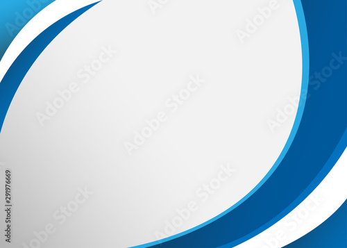 Abstract blue wave curve pattern banner background