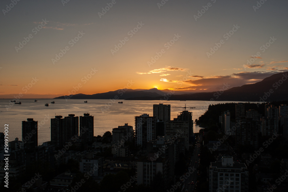 Fototapeta premium Sunset Vancouver