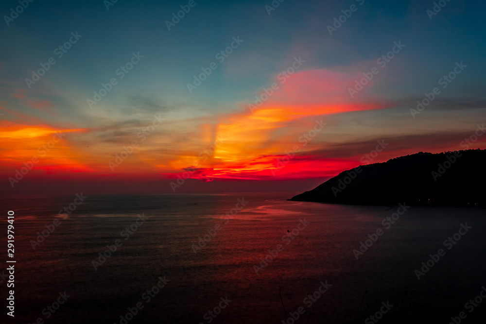 A stunning sunset from Promthep Cape