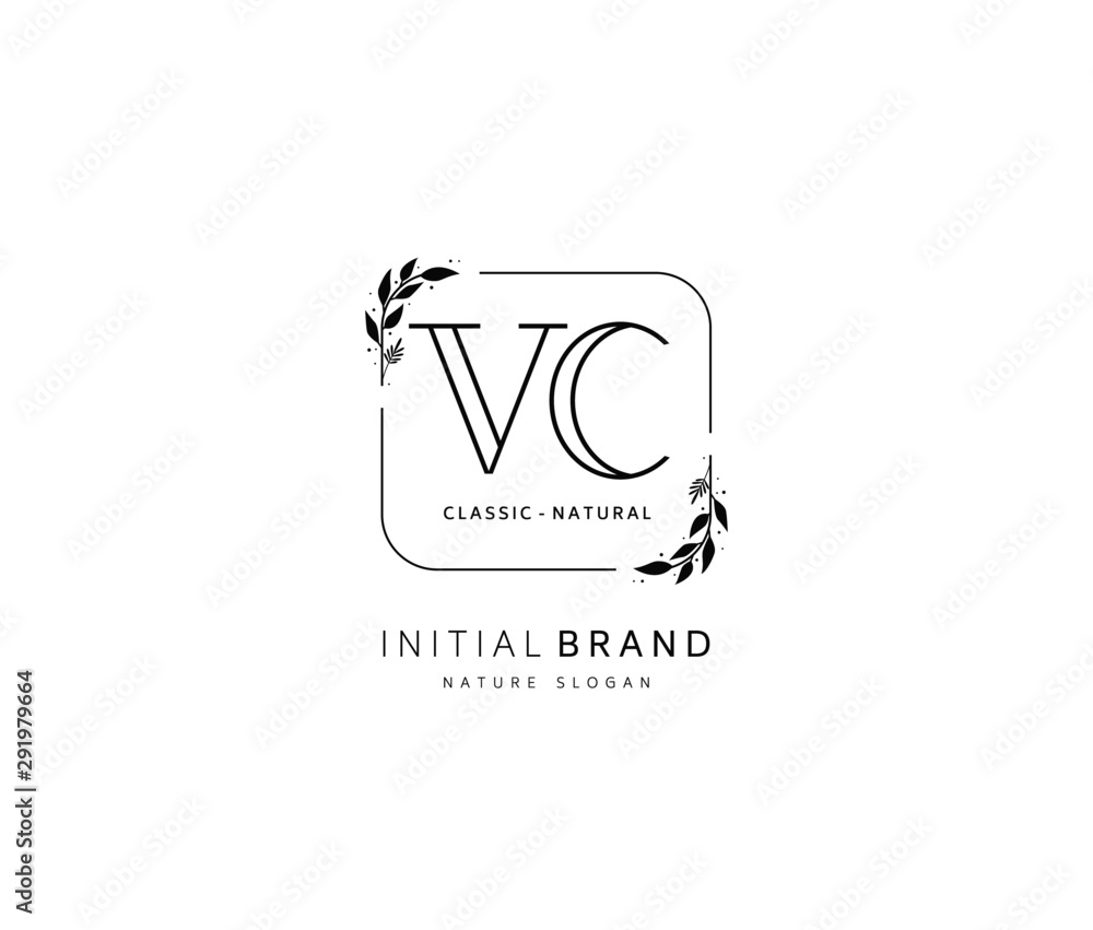 V C VC Beauty vector initial logo, handwriting logo of initial signature, wedding, fashion, jewerly, boutique, floral and botanical with creative template for any company or business. V C VC Beauty vector initial logo, handwriting logo of initial signature, wedding, fashion, jewerly, boutique, floral and botanical with creative template for any company or business.