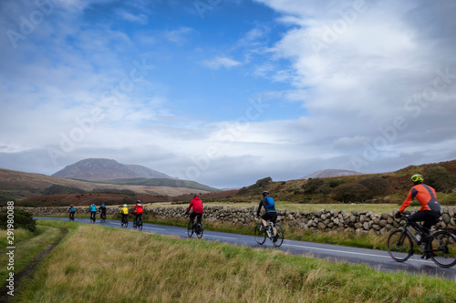 cyclists on the island of arran