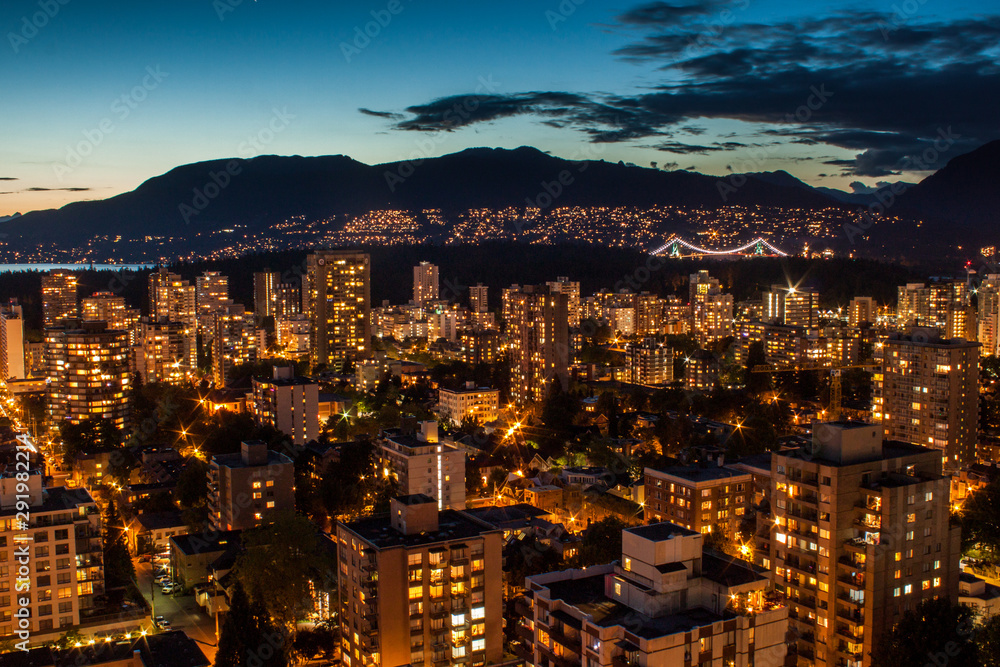 Obraz premium Sunset Vancouver