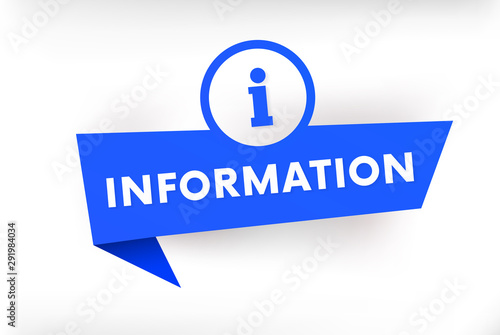 Isolated information banner vector illustration.