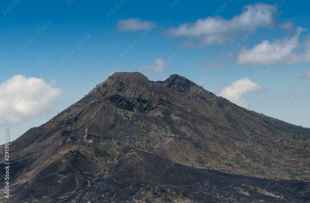 Landscape of of  Batur kintamani ,The active volcano  in Bali indonesia