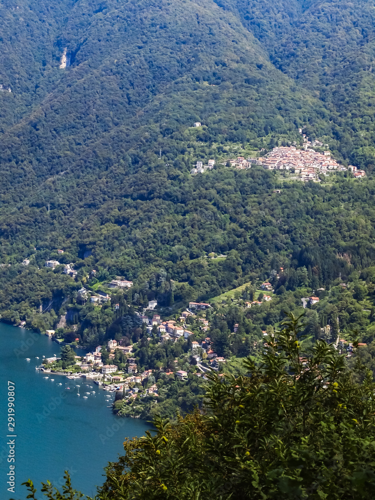 The panoramic villages at Como Lake