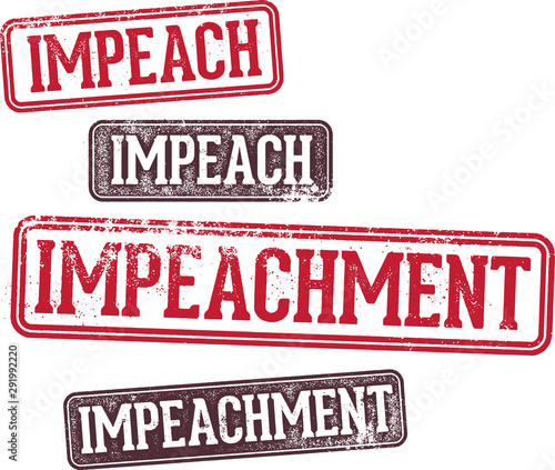 Impeach and Impeachment Rubber Stamps