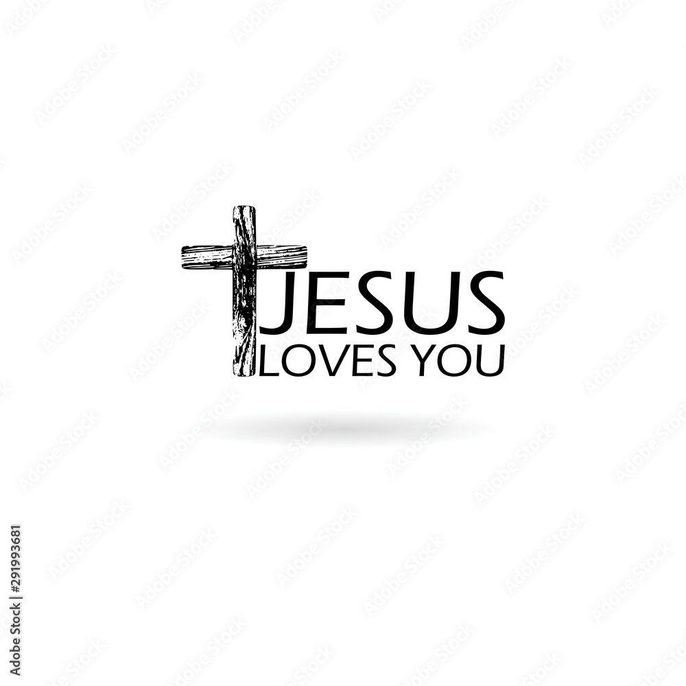 Word writing text Jesus Loves You