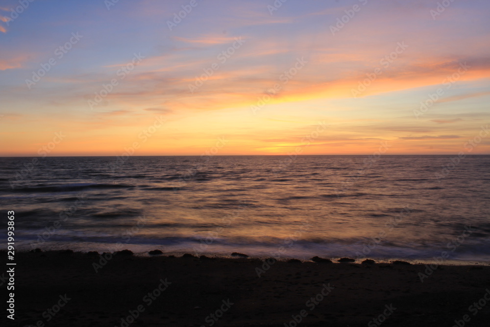 Sunset over the sea Sunset over the sea