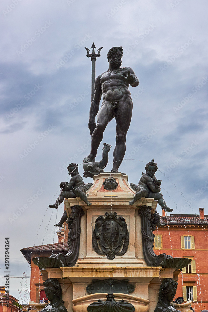 Fountain of Neptune in Bologna