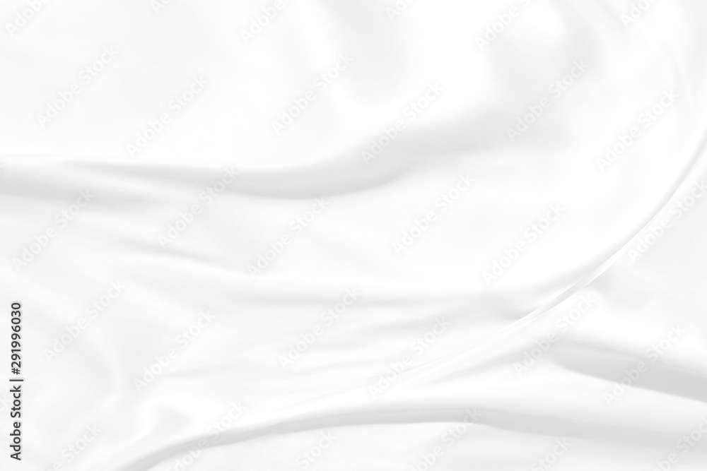 Soft fabric curve abstract shape copy space white background