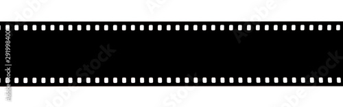 Slika na platnu Black film strip isolated on white