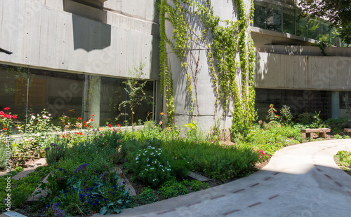 Image of the Violeta Parra Museum, dedicated to one of the most important singers, poets and artists that Chile has given. Santiago of Chile.