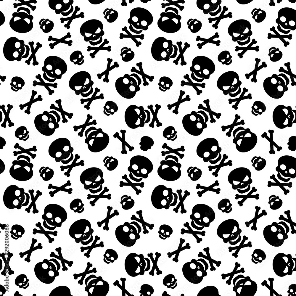 Fototapeta premium Halloween decorative seamless pattern.