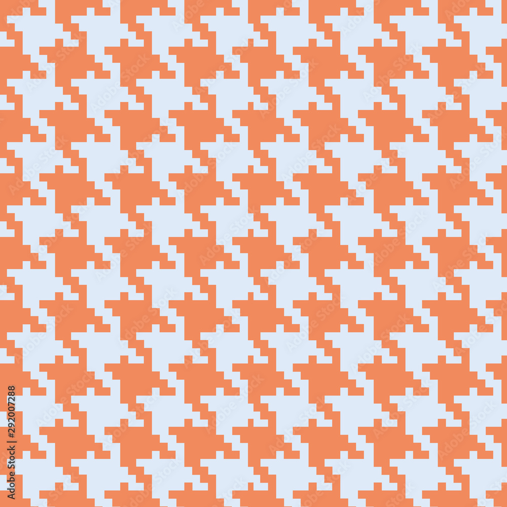 vector orange pied de poule seamless pattern background vector orange pied de poule seamless pattern background