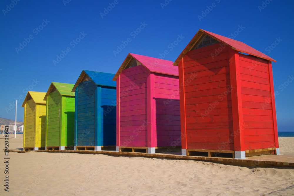 Naklejka premium La casas de colores