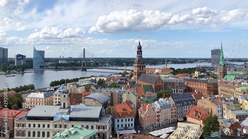 The Old Town of Riga on Daugava River in Latvia