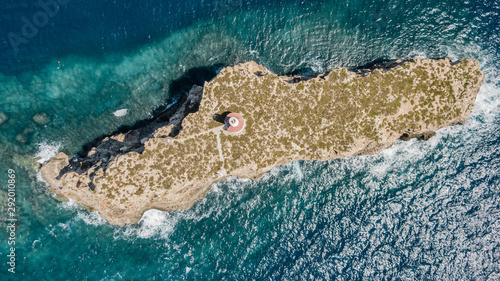 aerial view of the island of the Toro, Mallorca, Spain