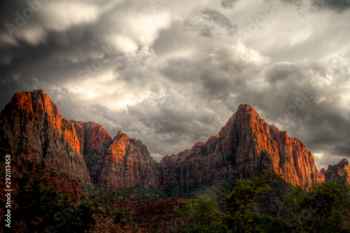 Storm clouds over Zion 