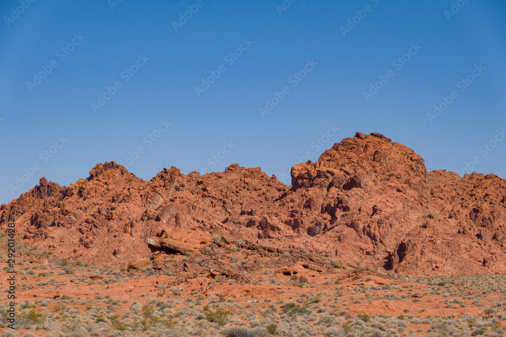 Beautiful landscape around Valley of Fire State Park