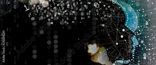 Conceptual technology illustration of artificial intelligence