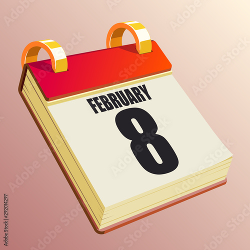 February 8 on Red Calendar